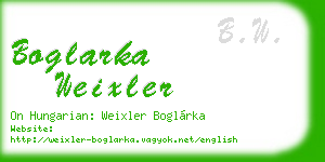 boglarka weixler business card